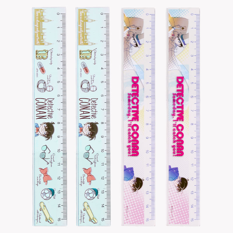 Limited paragraph SAKAMOTO Japanese name Detective Conan acrylic transparent ruler 15mm ruler student with Kidd