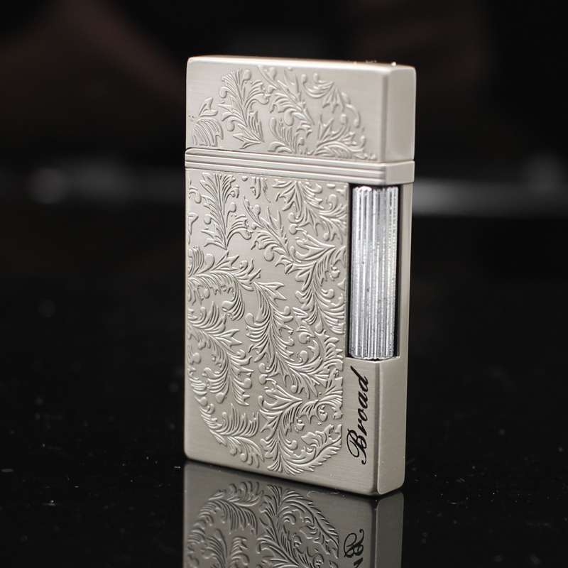 Metal side sound machine grinding wheel flint inflatable metal personality inflatable lighter durable to send men's gifts