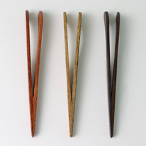 Black Sandalwood Tea Clip Kung Fu Tea Lane Solid Wood Anti-Burn Tweezers Chicken Wings Flowers Pear Wood Tea Cup Clips Tea Duct Accessories Supplies