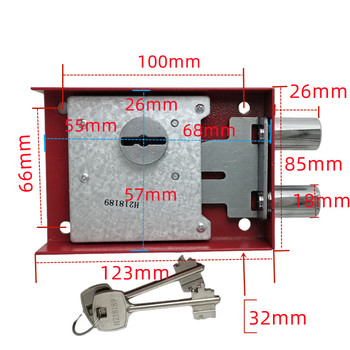 Safe blade lock small cabinet lock mechanical lock