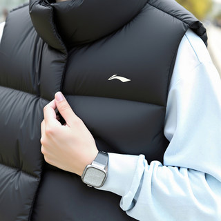 李宁2025冬季新款适运动休闲宽松鸭绒保暖舒女子健身系列羽绒马甲