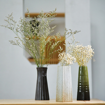 Ceramic vase Home decoration Living room decoration Insert dried flowers fake flowers Fuguizhu Ceramic vase decoration