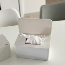 Home Mushroom Large Capacity Flip Paper Towel Box Sealed Wet Towels Cartridge Cover Minima Day Style Pp Plus High Mask Containing Box