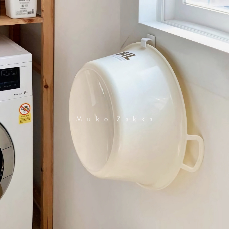 Day-Style Washbasin Bathroom Hook Bathroom basin Contained Hanger Free to punch Home wall-mounted kitchen sticky clothes hanger Zen