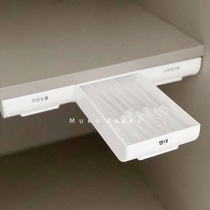 House mushroom free hole drawer sliding storage box Hanging paste gap shelf Plastic small box hanging basket