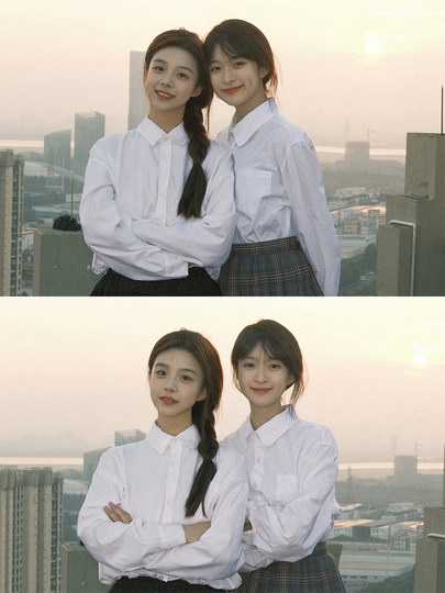 Белая женская рубашка, осенняя, с длинным рукавом, в стиле преппи, больших размеров, для миниатюрных женщин, с внутренним слоем, для школьниц, свободного кроя, топ в стиле JK, рубашка.