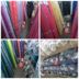 Vải polyester màu xanh lá cây màu xanh xanh vải nâu Hướng dẫn tự làm vải chắp vá nhóm màu dạy vải đầu vải màu vải cotton dày Vải vải tự làm