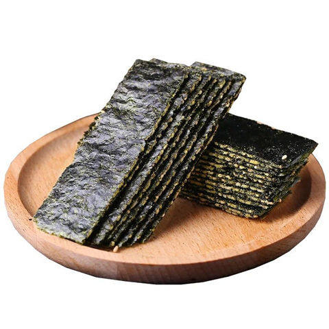 [Same as in Supermarkets] Crispy Seaweed Sandwich Slices, Ready-To-Eat Original Sushi Slices, Nutritious Snacks for Kids and Pregnant Women