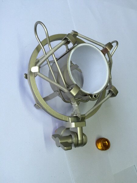 Factory direct metal capacitive microphone shockproof frame microphone damping frame recording Mimi shock-proof frame high foot