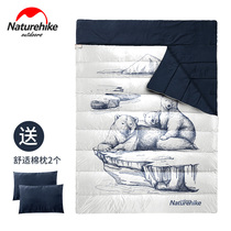 Naturehike double sleeping bag adult couple hotel dirty double warm sleeping bag camping