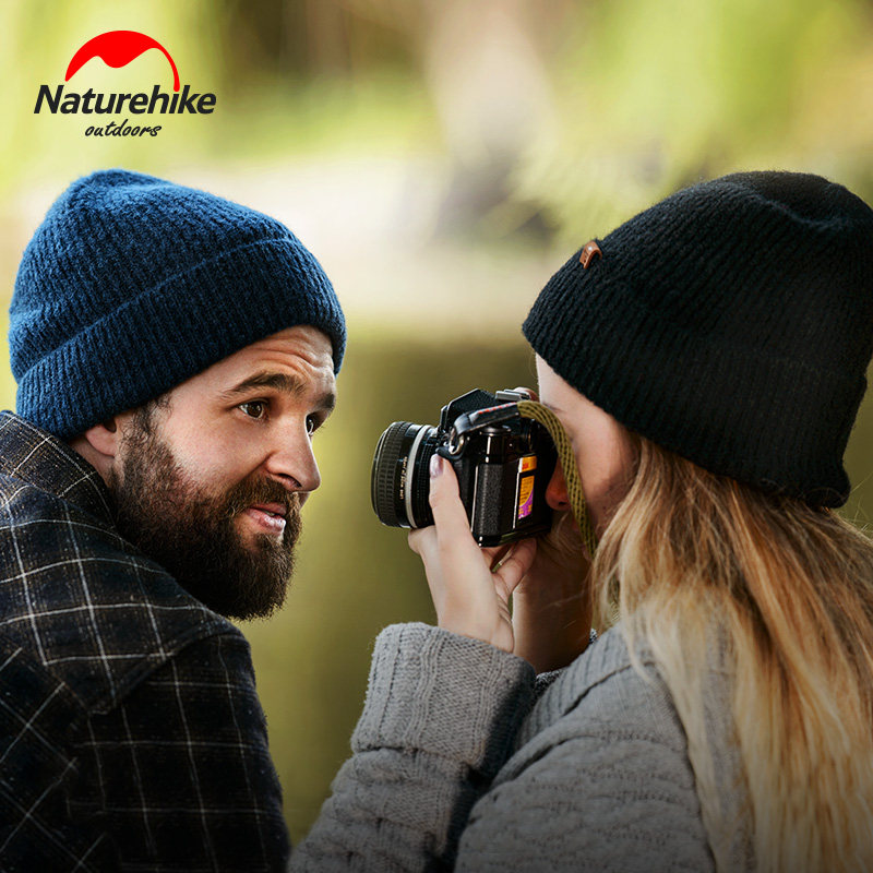 NH Nuoke wool knitted hat outdoor sports running thickened warm winter spire hat winter hat