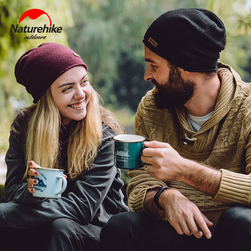 NH Nuoke wool knitted hat outdoor sports running warm hat thin wool hat tide winter hat