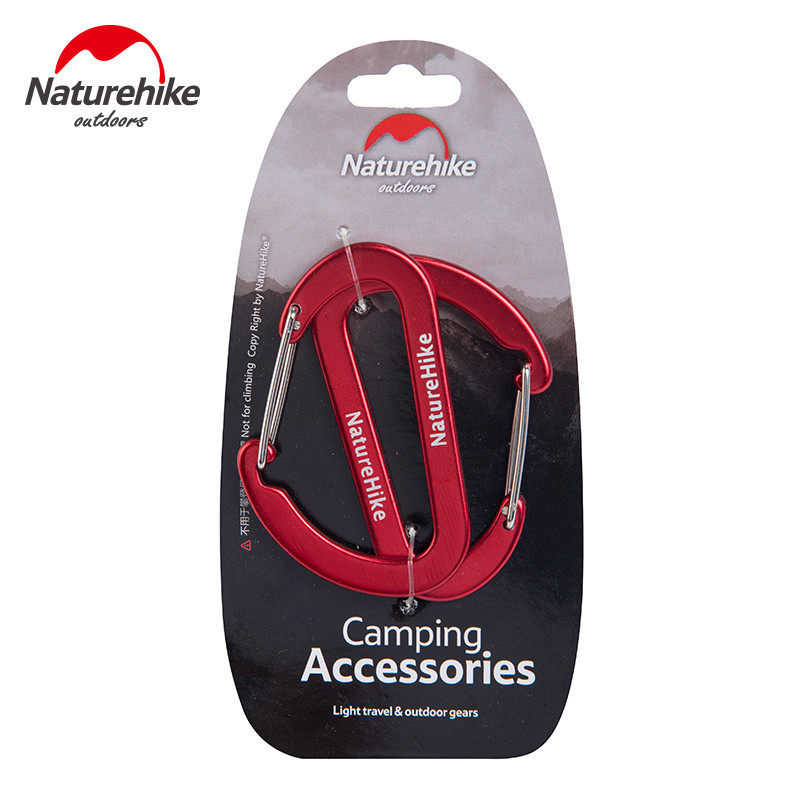 Hiking buckle Outdoor carabiner Aluminum alloy hook Quick hanging keychain Multi-function backpack buckle Metal hook