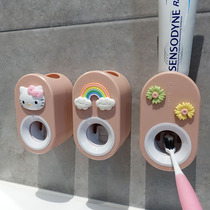 Children fully automatic toothpaste Toothpaste Shelving single wall-mounted Punch-Free Cartoon Cute Toothpaste Squeezer