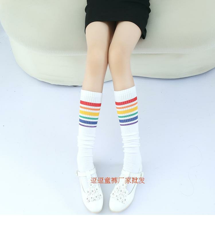 Bít tất trẻ em Vớ bé gái Đồng phục học sinh tiểu học vớ Quần áo trẻ em mẫu giáo Tất cotton trên đầu gối vớ cao tất cao cổ cho bé gái