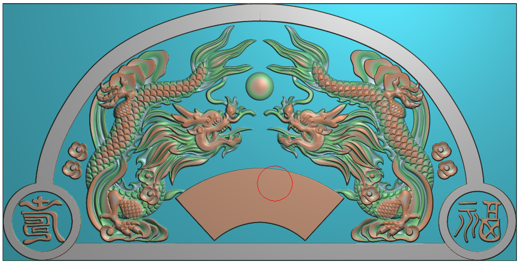 Grand engraved tombstone finely carved figure embossed figure JD grey figure stone sculpted tombstone figure double dragon play beading hat