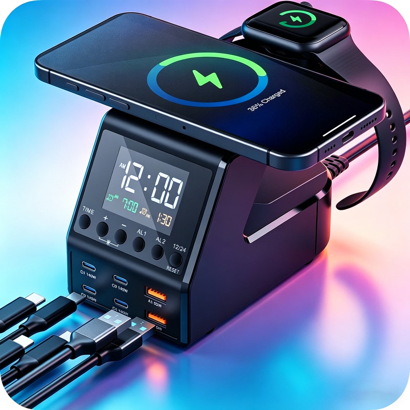 Gallium Nitride Charger Gan240W Desktop Charging Station High-Power Multi-Port USB Multi-Function Pd65W Laptop Fast Charging Head Pd100W Drone Power Supply Pps Super Fast Charging Pile Gallium Nitride Charger Gan240W Desktop Charging Station High-Power Multi-Port USB Multi-Function Pd65W Laptop Fast Charging Head Pd100W Drone Power Supply Pps Super Fast Charging Pile