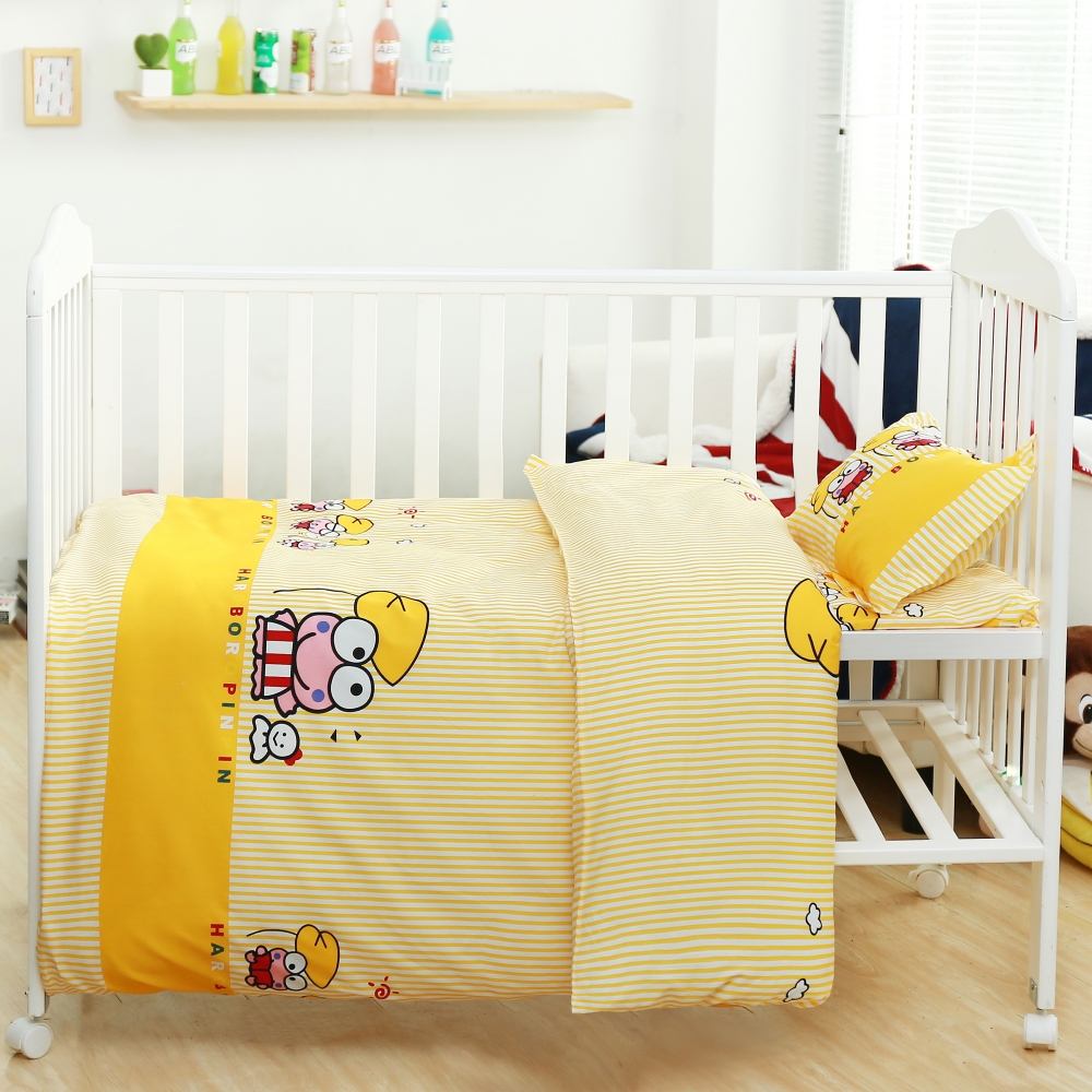 Pure Cotton Children Cartoon Three Sets Of Six Pieces With Core Kindergarten Cotton Bedding Support Nursery Batch Customisation-Taobao