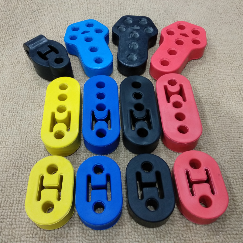 Automobile porous hole position strengthening and hardening exhaust pipe hanging glue muffler hanging ear car universal hanging glue to eliminate resonance