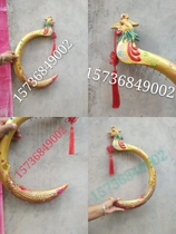 Konghou stage dance props about 1 kg carved crested bright diamonds beautifully decorated and light