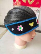 新款老太太假发老婆头套演出戏曲头饰道具媒婆头套老奶奶秧歌