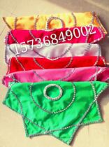 Special linen yarn two-person Yangko dance hand silk flower octagonal towel dance supplies professional examination skills handkerchief