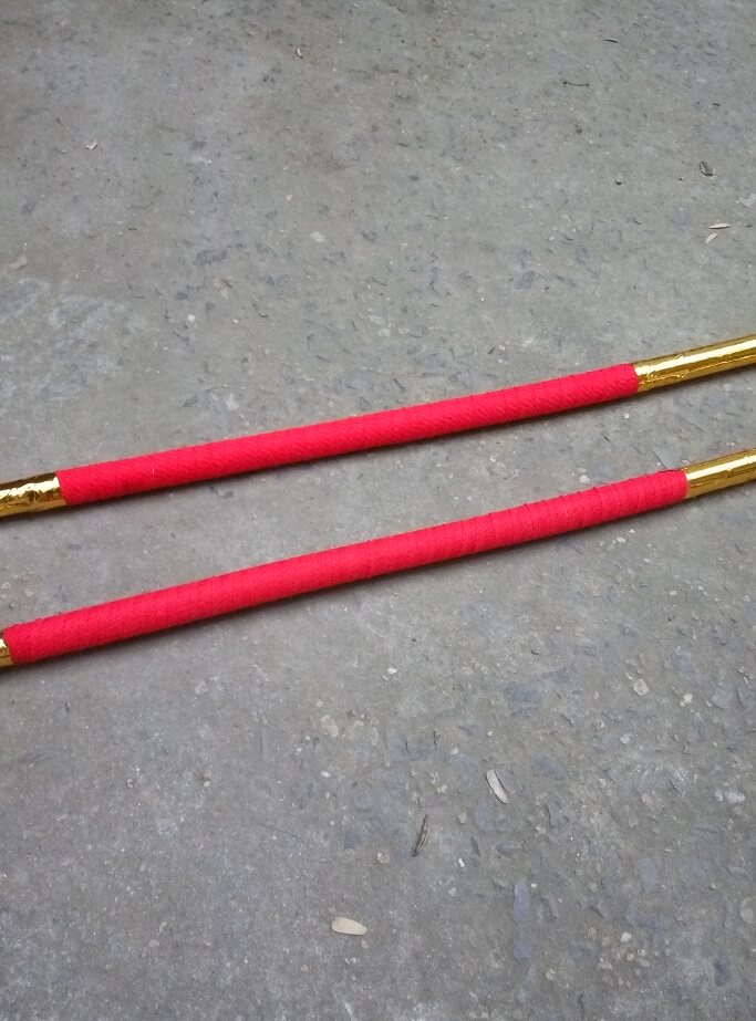 Factory direct adult children rattan gold hoop stick props Stainless steel Sun Wukong Ruyi iron gold hoop stick weapons