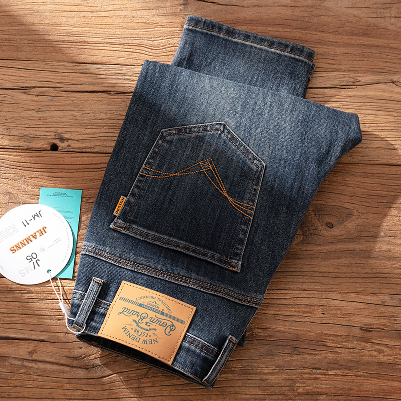 Spanish Export! Offline Price over 699! New Spring/Autumn Men's Straight-Leg Slim-Fit Jeans from Major Brands, Clearance from Foreign Trade Stock