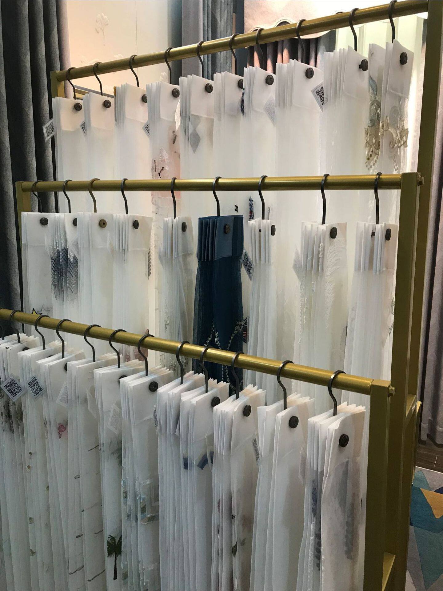 Curtain hanging card display rack textile sample rack fabric sample cloth display rack home textile fabric sample exhibition rack