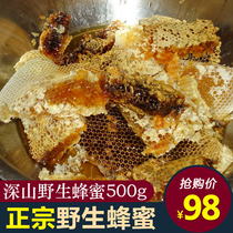 Authentic wild honey Pure natural farm produce deep mountain flower honey Shaoguan specialty mature soil honey 500g