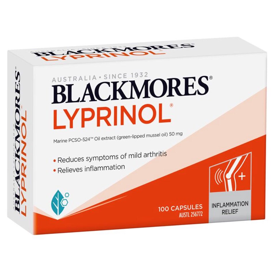 (Australia Direct Mail) Blackmores Lyprinol Relief Joint Pain Capsules 100 Capsules