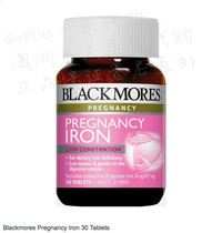 (Australian direct mail) Blackmores pregnant women special Iron Pregnancy Iron 30 tablets