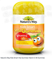 (Australia Direct Mail)Natures Way Kids Smart Gummies Vitamin C Zinc 60 Capsules