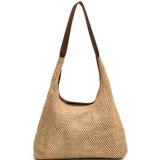 Вязаная сумка ручной работы, сумка через плечо, вместительная и большая пляжная соломенная сумка на одно плечо