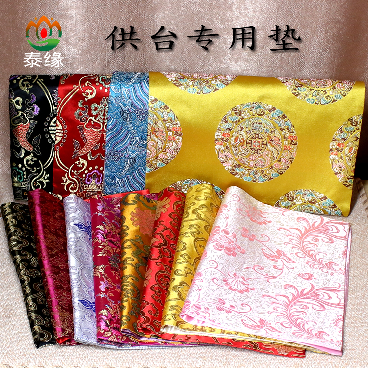 Thailand Buddha's cards for table tables for shelf cushions swing pieces of fine cloth sizes set to make special silk satin to increase universal