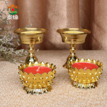 Thai Buddha Buddha Ware Candle Ghee Lamp Holder Pure Brass for Thai Buddha Buddha Buddha Statue Universal Pendulum