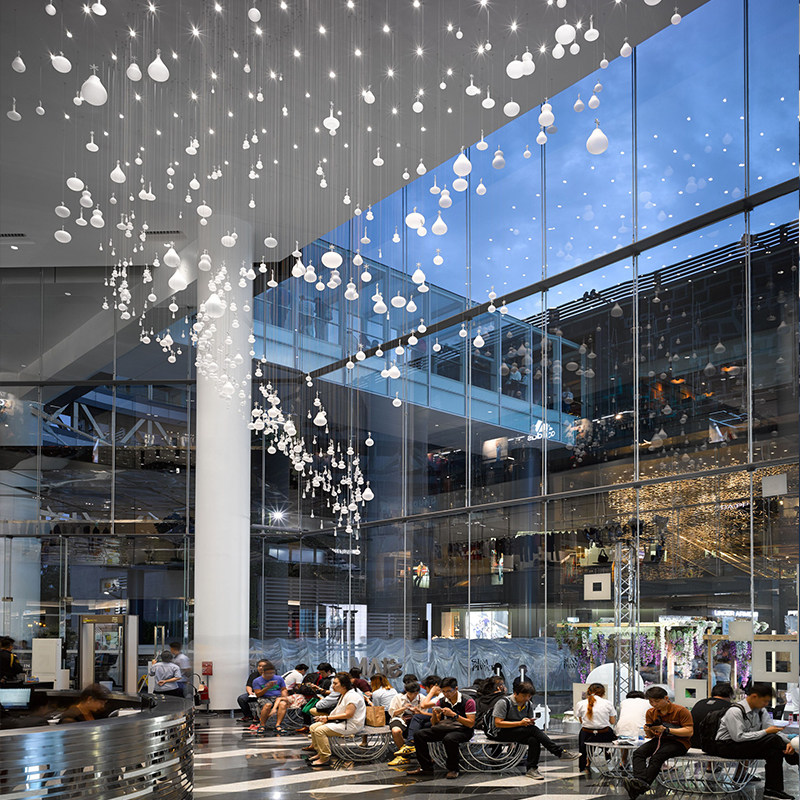 Hotel lobby art chandelier gourd decoration aerial decoration dining room shopping mall exhibition hall shop sand table area pendant