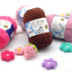 5 strands of milk cotton self-woven scarf medium thick thread diy material package wool ball crochet slippers hand-woven bag