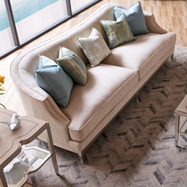 Light extravagant modern solid wood cloth art sofa Living room Combined cloth art sofa Home Small family Type high-end custom-made