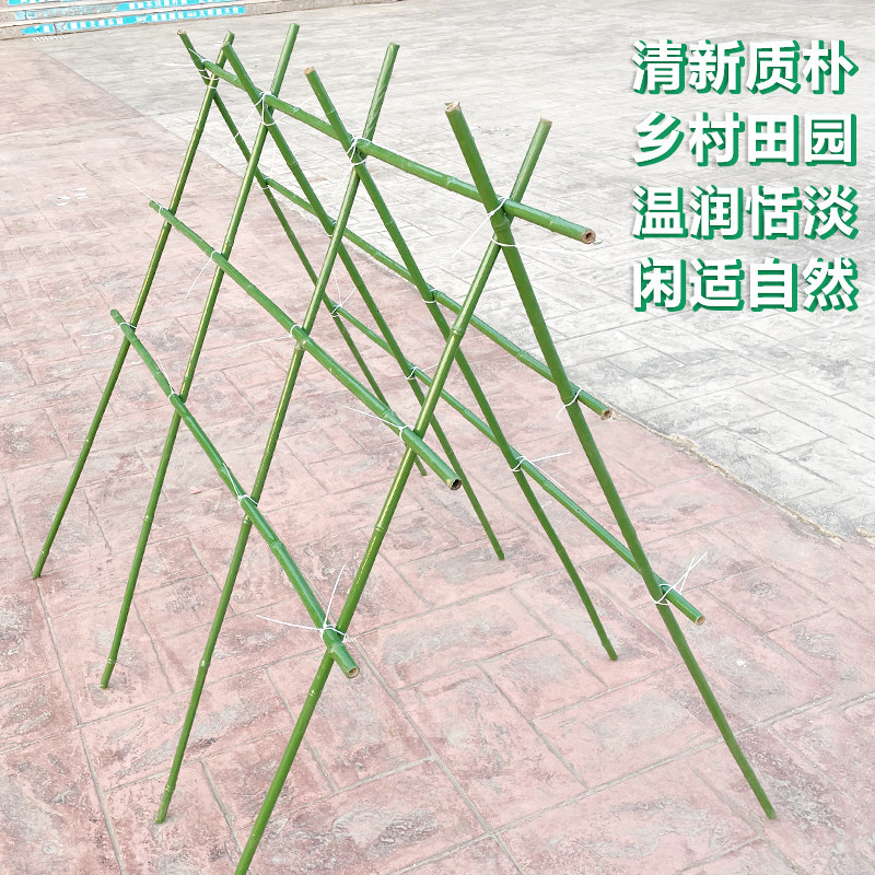 Vegetable Garden Hitchhiking Bean Corner Cucumber Climb Vine frame Courtyard Grape frame Plastic Bamboo Rod Flower Stents Outdoor Climbing Bamboo Poles