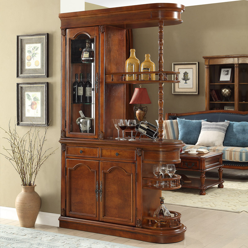 American door-room cubicle compartment cubicle cabinet wine cabinet Two-sided Xuanguan Closet Room Cabinet Shoes Cabinet Retro Room Hall Cabinet