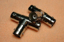 BNC three-way connector Q9 three female adapter surveillance video signal one-part-two distributor docking frequency division