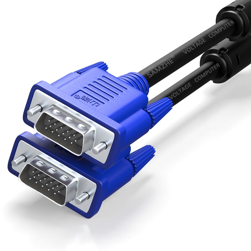 Mountain Zee VM-1010 VM-1015 VM-1030 VM-1030 double magnetic ring blue head VGA Line 3 6 wire core pin needle