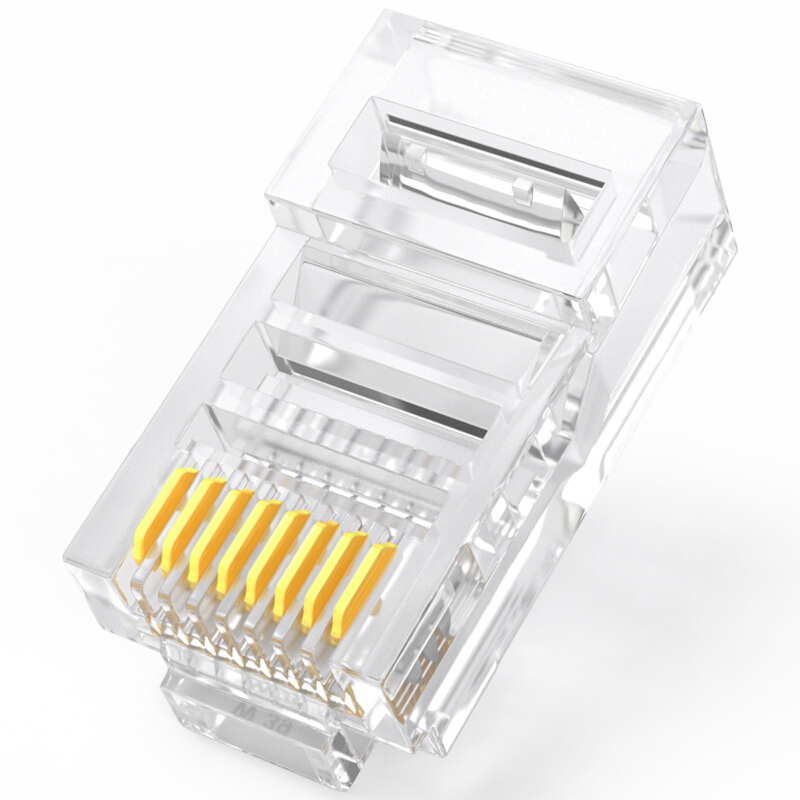Mountain Zee SJ-5100 Ultra Five Class Internet Crystal Head Super 5 Class RJ45 Internet Crystal Head 100 Box