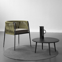 Outdoor vine chair recreational chair combined tables and chairs tea several Nordic garden courtyard hotel sample room overhead