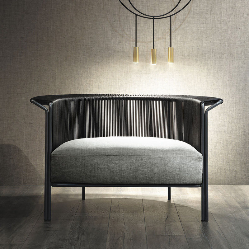 Nordic New Chinese Furniture Leisure Balcony Outdoor Furniture Leisure Balcony Vine chair Sales Building