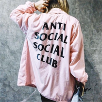 ANTI SOCAIL SOCIAL CLUB ASSC coach jacket European and American high street mens and womens windbreaker jacket