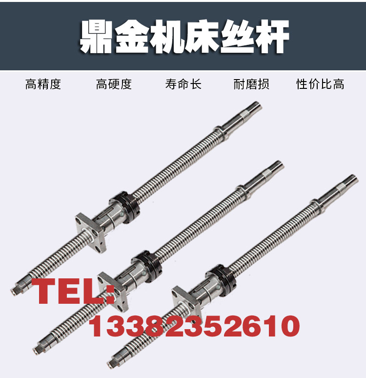 Dingjin CNC Machine Tool Support Screw CK0640 6130 6140 6150 Lathe xz Axis Ball Screw