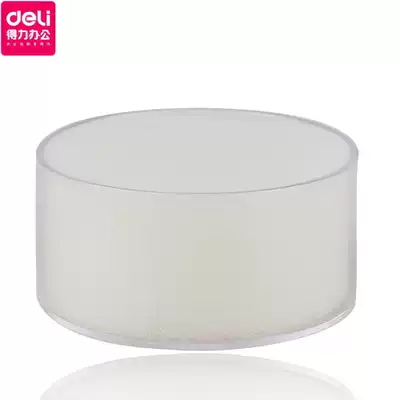 9102 Deli sponge cylinder Bank banknote counting and counting money wet hand device White water-stained sponge box Financial supplies