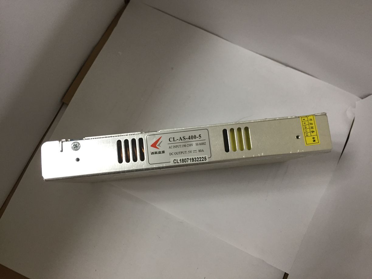 Chenglian power supply CL-AS-400-5 LED full color display switching power supply 400W5V80A warranty 2 ultra-thin